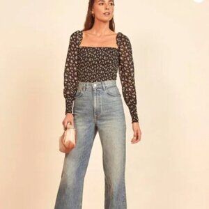Reformation Pinto Top - Freesia Floral Print